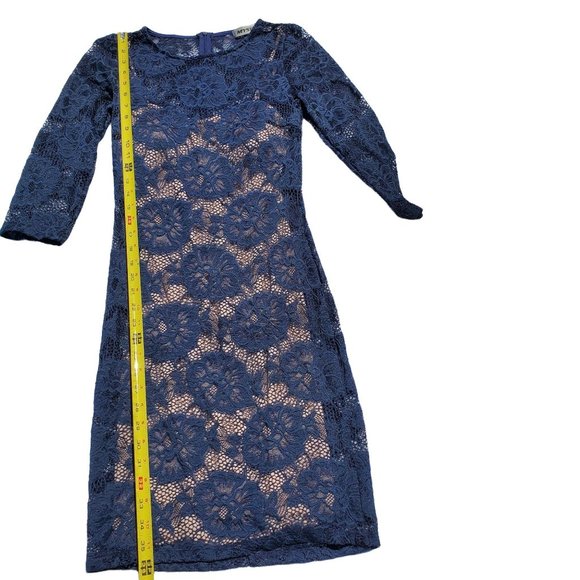 Mystic Navy Lace Mini Bodycon Dress - Picture 5 of 7